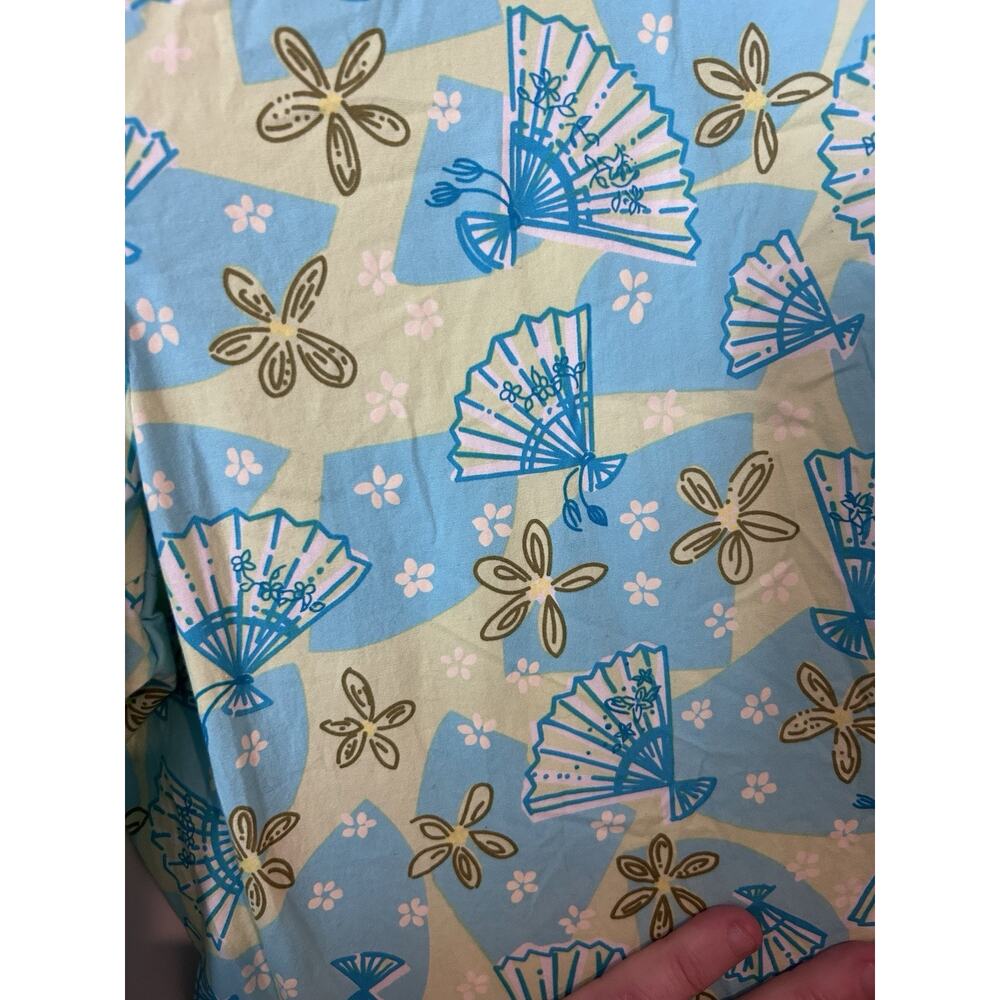 Lilly Pulitzer Women’s Capri Pants Size‎ 0 Blue Fan Japanese Lightweight #1481 - Picture 6 of 6